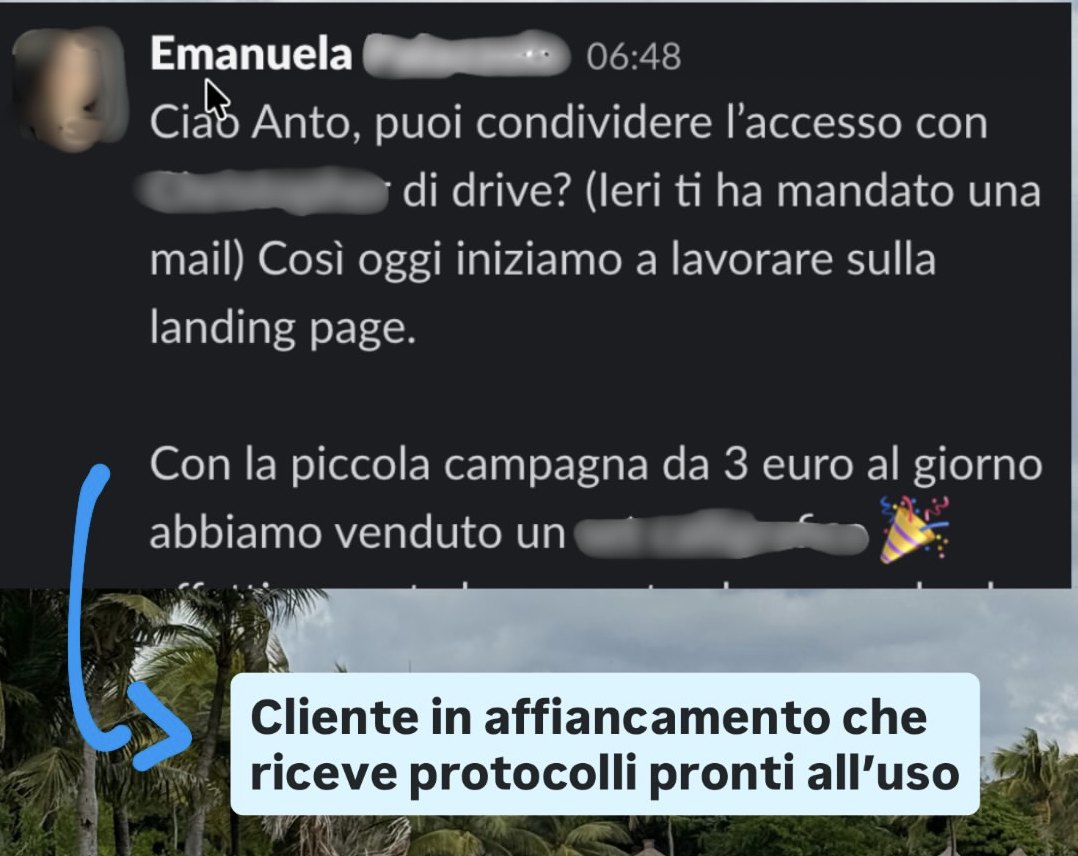 “Con la piccola campagna da 3 euro al giorno abbiamo venduto.”